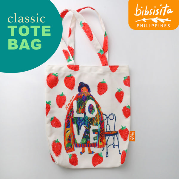 Bibsisita Canvas Tote Bag- DROWNING IN LOVE