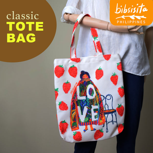 Bibsisita Canvas Tote Bag- DROWNING IN LOVE