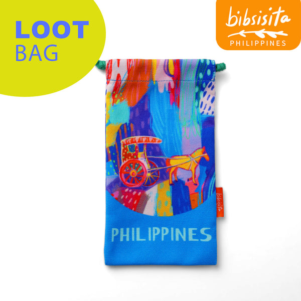 Bibsisita CANVAS LOOT BAG- KALESA ABSTRACT
