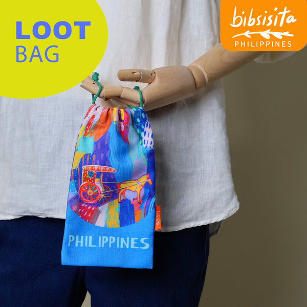 Bibsisita CANVAS LOOT BAG- KALESA ABSTRACT