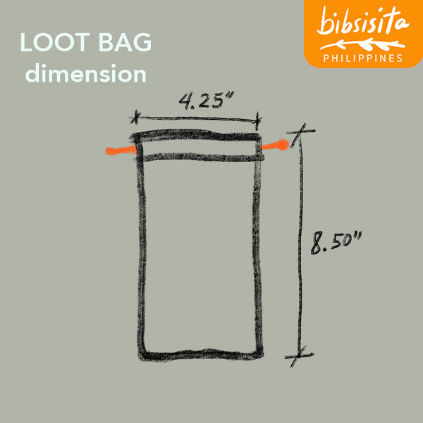 Bibsisita CANVAS LOOT BAG- LOVE IS WAITING
