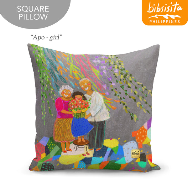 Bibsisita Pillow Case Square 20x20 - Apo (girl)