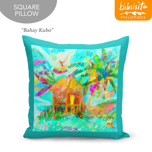 Bibsisita Pillow Case Square 20x20 - Bahay Kubo