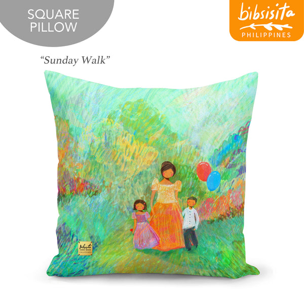 Bibsisita Pillow Case Square 20x20 - Sunday Walk