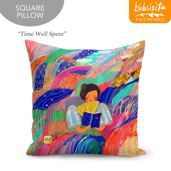 Bibsisita Pillow Case Square 20x20 - Time Well Spent