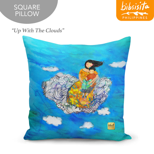 Bibsisita Pillow Case Square 20x20 - Up with the Clouds