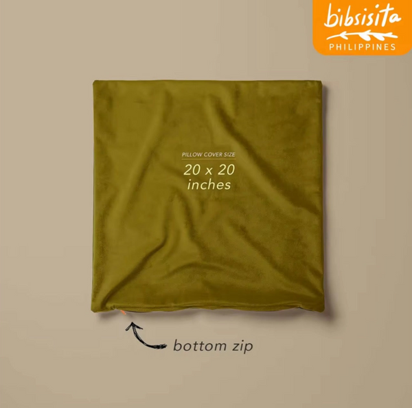 Bibsisita Pillow Case Square 20x20 - Kalesa Black - Dotted