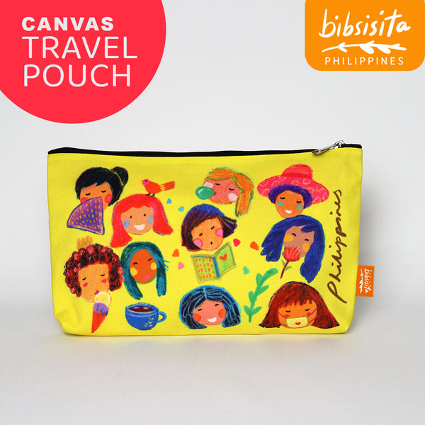 Bibsisita Canvas Travel Pouch - Sweethearts
