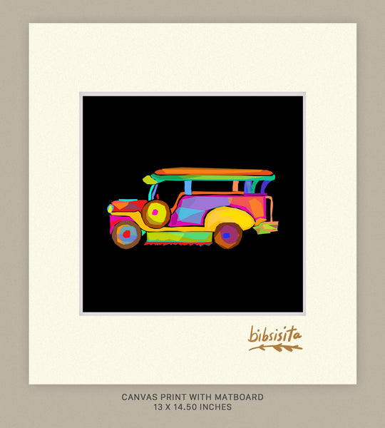 Jeepney black geometry