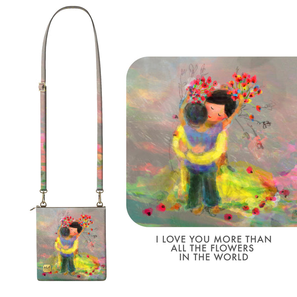 Bibsisita Sling Bag - I Love You More Than All The Flowers In The World