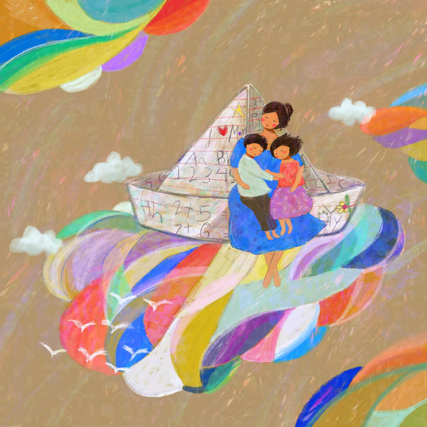 Bibsisita Wristlet - Paper Boat