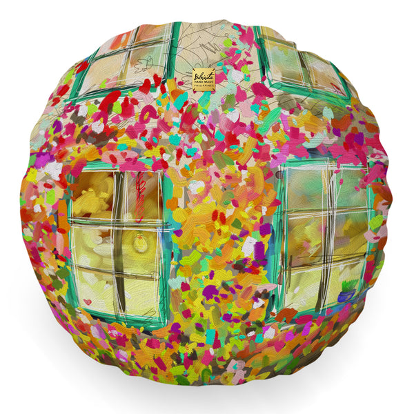 Bibsisita Pillow Round with Filler - Welcome Home