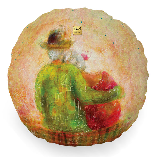 Bibsisita Pillow Round with Filler - True Love