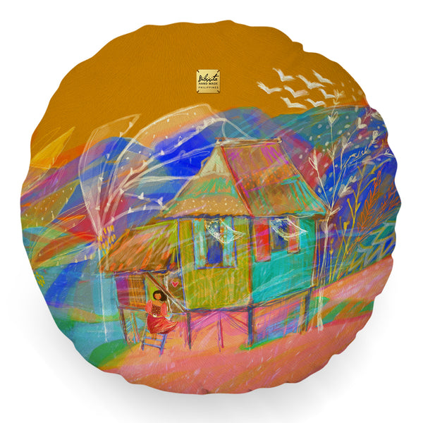 Bibsisita Pillow Round with Filler - Unwinding
