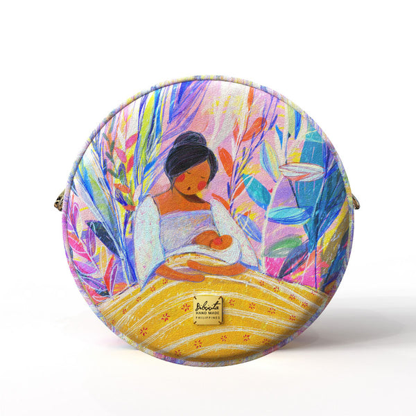 Bibsisita Round Bag Shoulder Bag - A Mother's Love