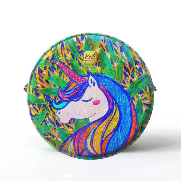 Bibsisita Round Bag Shoulder Bag - Unicorn