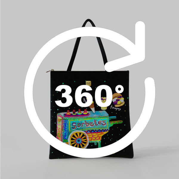 Bibsisita Tote Bag Velvet- Sorbetes