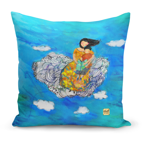 Bibsisita Pillow Case Square 20x20 - Up with the Clouds