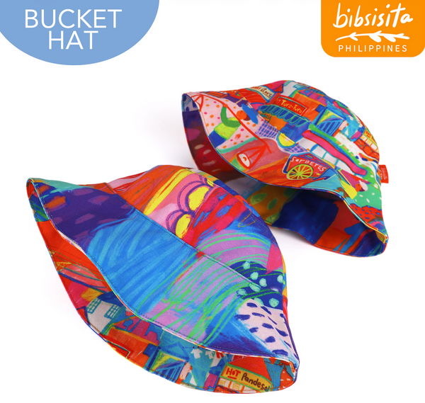 Bibsisita Bucket hat - Sitio-Kalesa Abstract