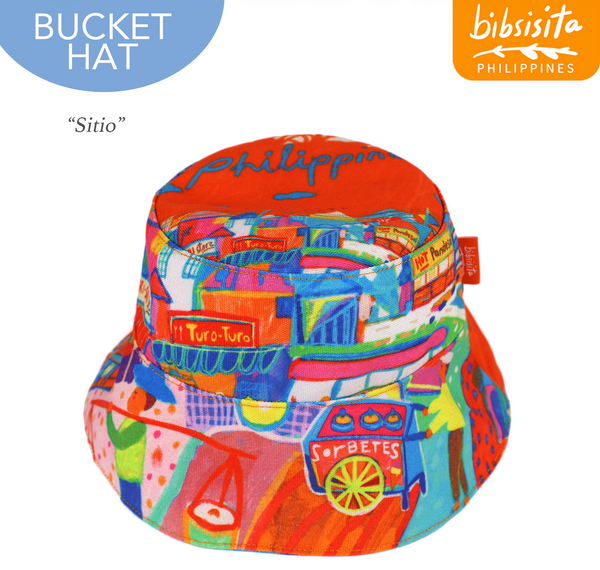 Bibsisita Bucket hat - Sitio-Kalesa Abstract
