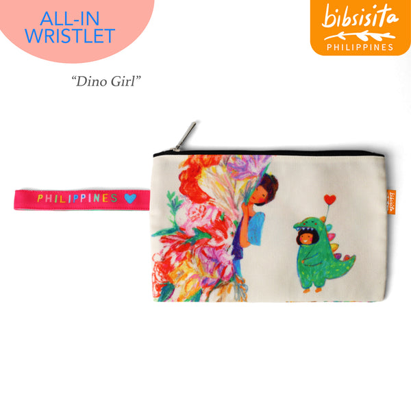 Bibsisita All-In Wristlet - Dino Girl