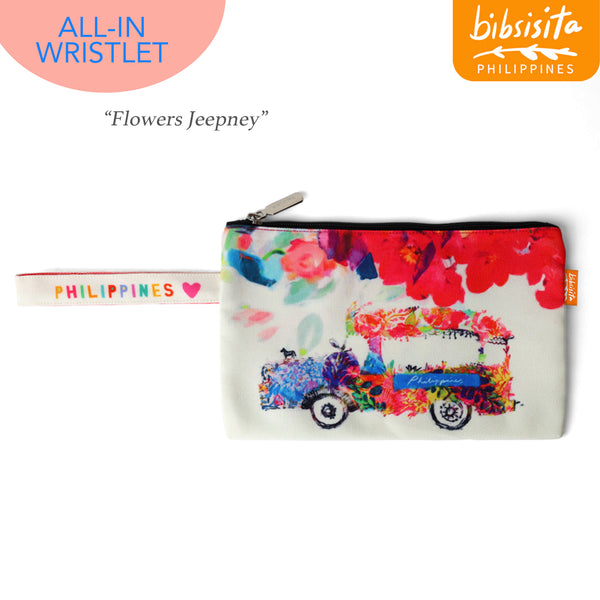 Bibsisita All-In Wristlet - Flowers Jeepney