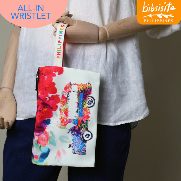 Bibsisita All-In Wristlet - Flowers Jeepney