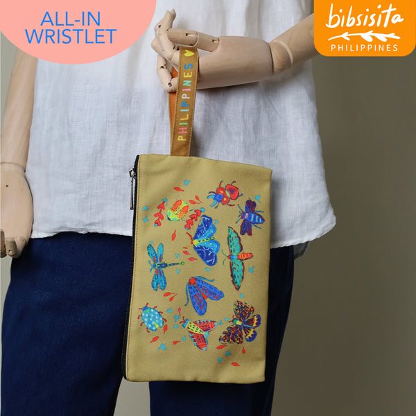 Bibsisita All-In Wristlet - Wings Brown