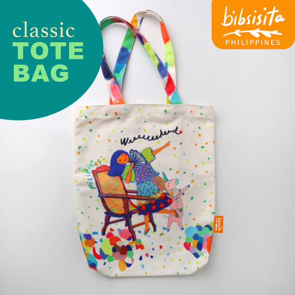 Bibsisita Canvas Tote Bag- WEEKEND
