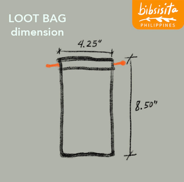 Bibsisita CANVAS LOOT BAG- TABO