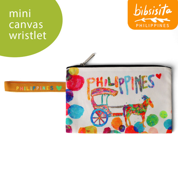 Bibsisita MINI CANVAS WRISTLET- BUBBLES KALESA