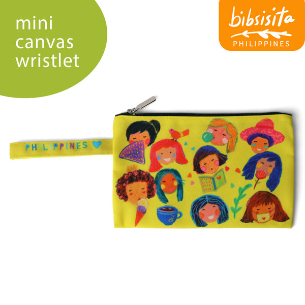 Bibsisita MINI CANVAS WRISTLET- SWEETHEART