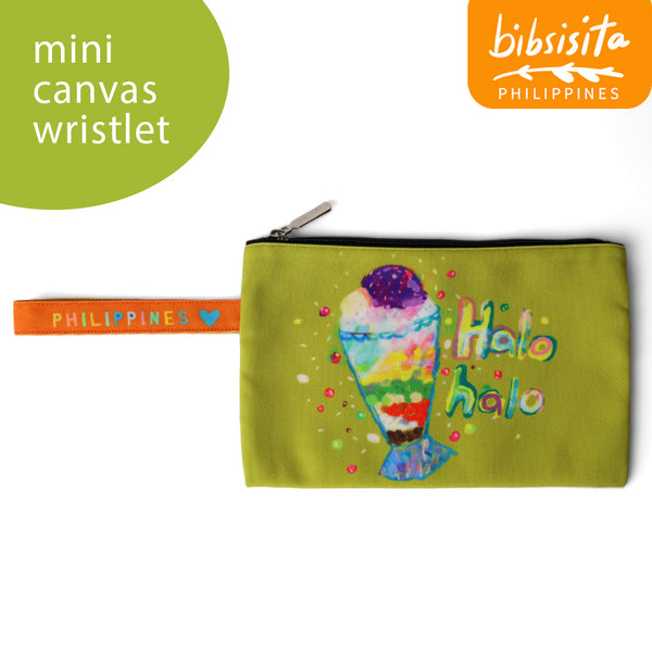 Bibsisita MINI CANVAS WRISTLET- HALO-HALO