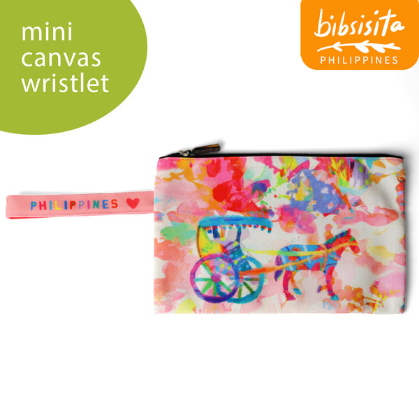 Bibsisita MINI CANVAS WRISTLET- PASTEL KALESA