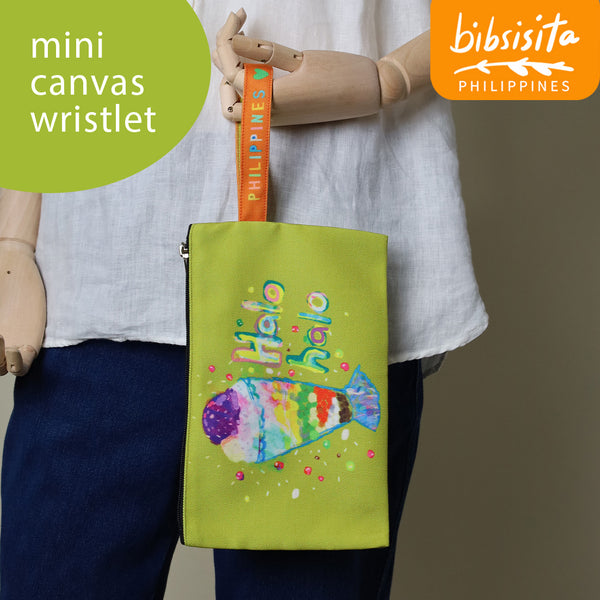 Bibsisita MINI CANVAS WRISTLET- HALO-HALO