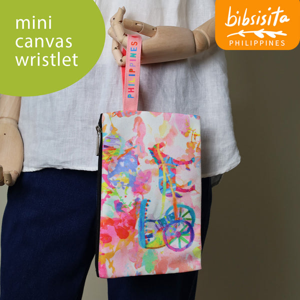 Bibsisita MINI CANVAS WRISTLET- PASTEL KALESA