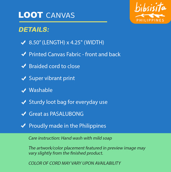 Bibsisita CANVAS LOOT BAG- ABSTRACT 2