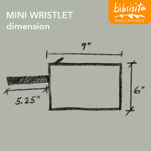 Bibsisita MINI CANVAS WRISTLET- BUBBLES KALESA