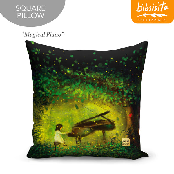 Bibsisita Pillow Case Square 20x20 - Magical Piano