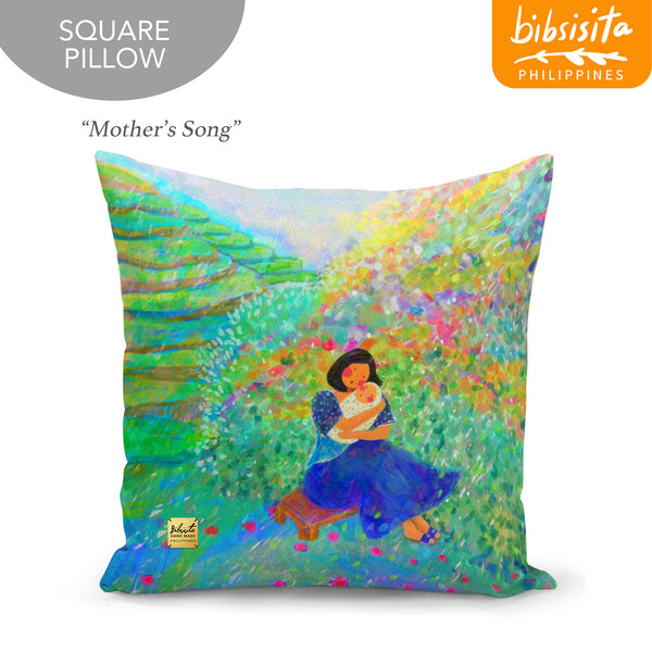 Bibsisita Pillow Case Square 20x20 - Mother's Song