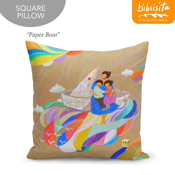 Bibsisita Pillow Case Square 20x20 - Paper Boat
