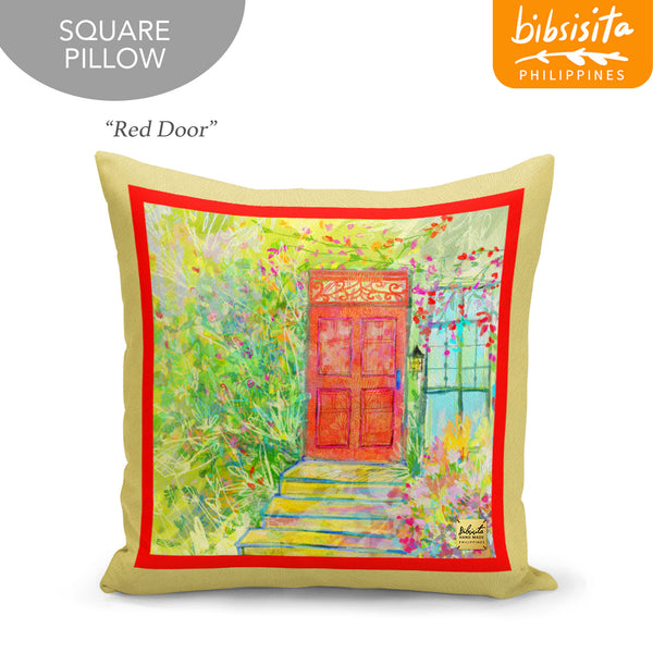 Bibsisita Pillow Case Square 20x20 - Red Door
