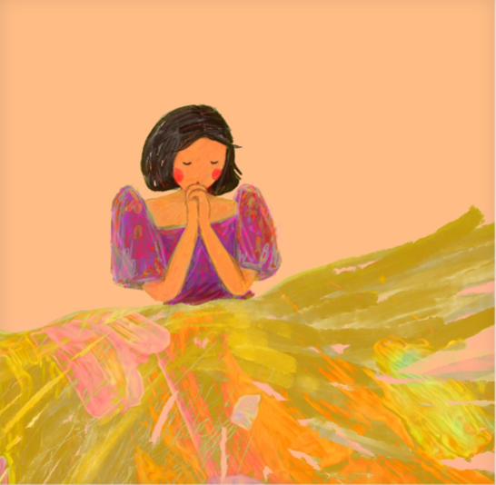 Bibsisita Shoulder Bag - Praying Woman