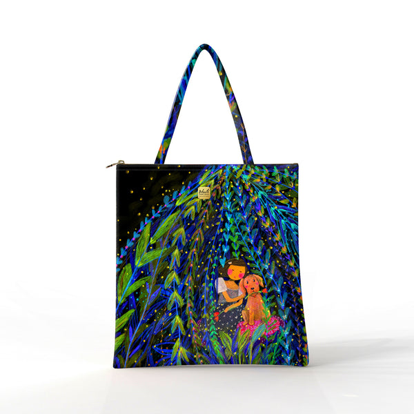 Bibsisita Tote Bag Velvet- A Night with the Fireflies