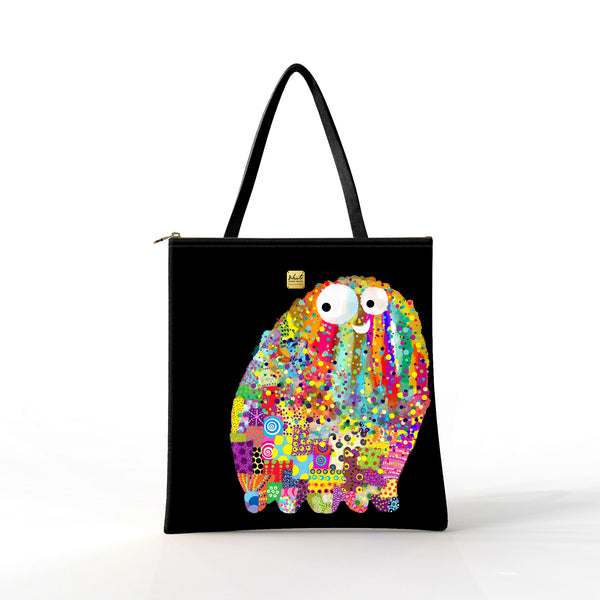 Bibsisita Tote Bag Velvet- Dotted Monster