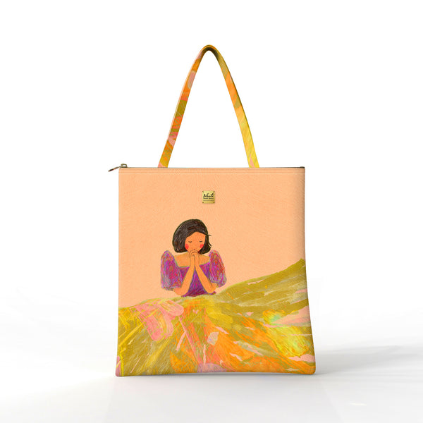 Bibsisita Tote Bag Velvet- Praying Woman