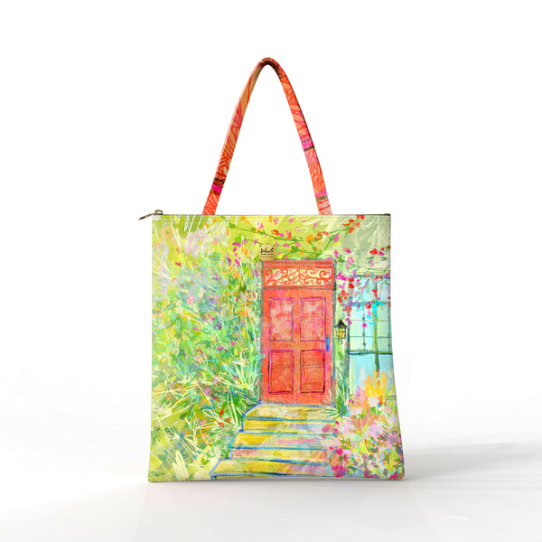 Bibsisita Tote Bag Velvet- Red Door