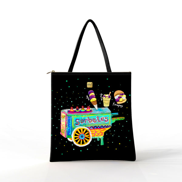 Bibsisita Tote Bag Velvet- Sorbetes