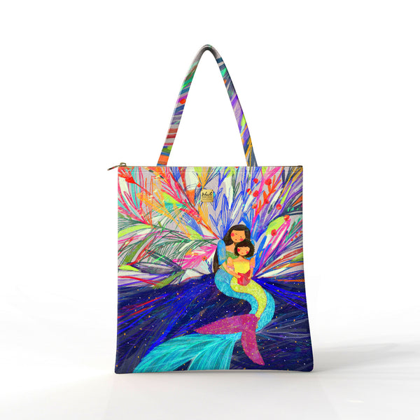 Bibsisita Tote Bag Velvet- The Story Of Mermaids