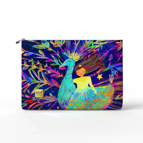 Bibsisita Clutch Bag- The Peacock And The Little Princess